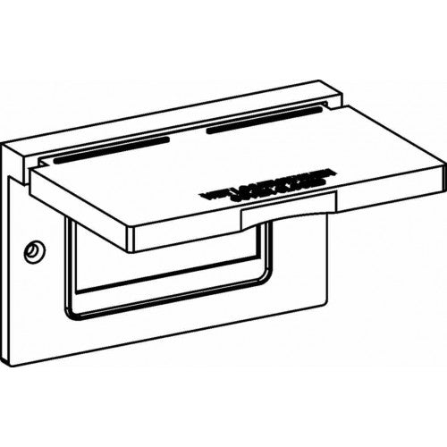 Orbit 1C-GH-W 1-Gang Weatherproof Device Cover 1 GFCI Horizontalontal Device Mount - White