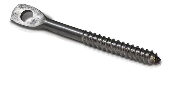 Westgate H-SCREW Steel flat hanger screw with single hole, 1/4" x 3"