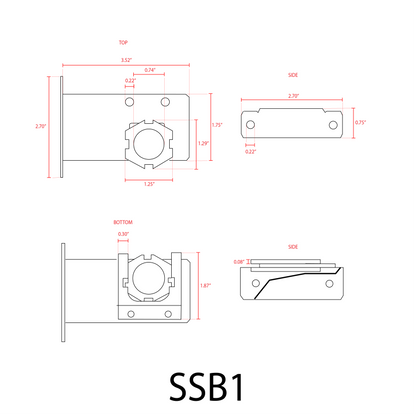 ABBA SSB1 Stainless Steel Bracket