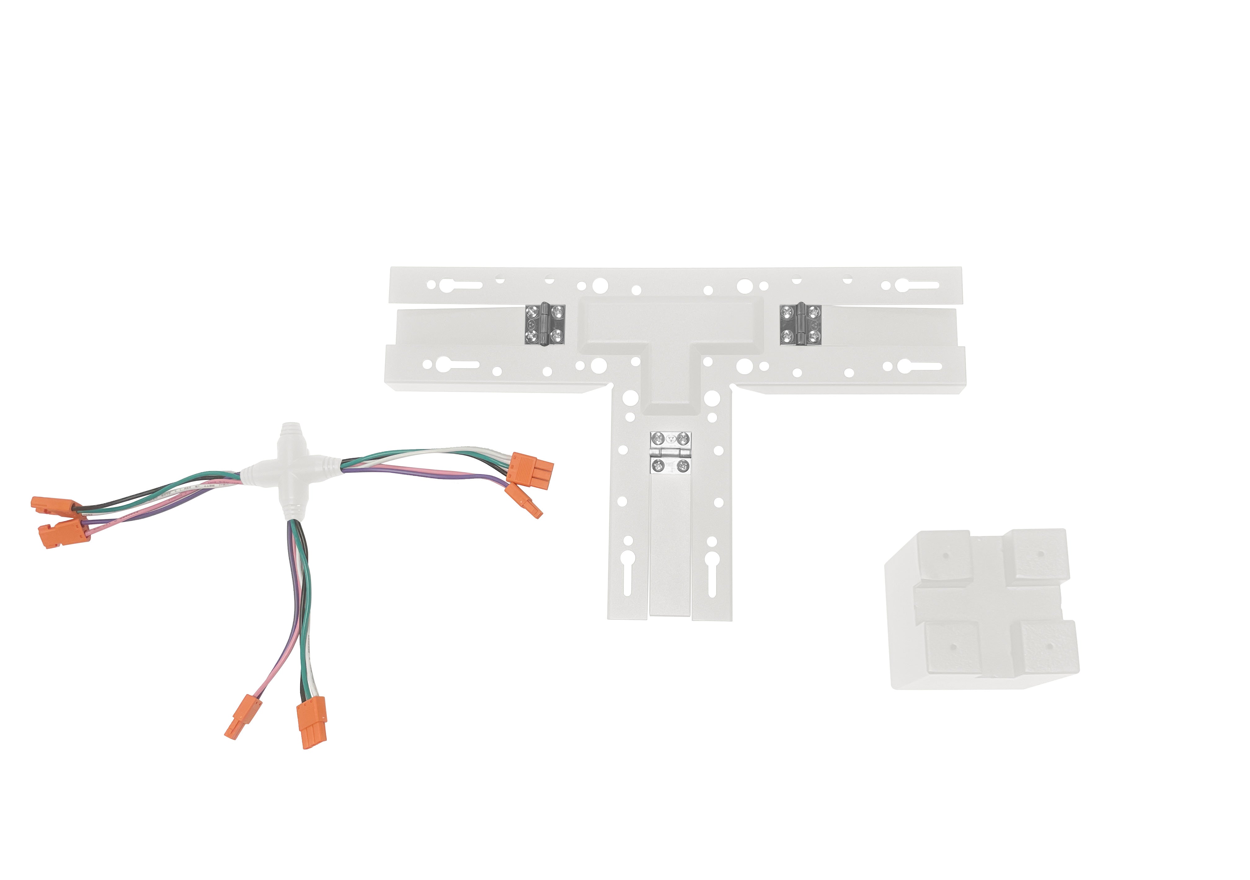 Malibu Linking Brackets for LightStream™ 2/4/8 ft. Suspended LED Linear Light - I, L, T, X Shapes, Black/White Finish