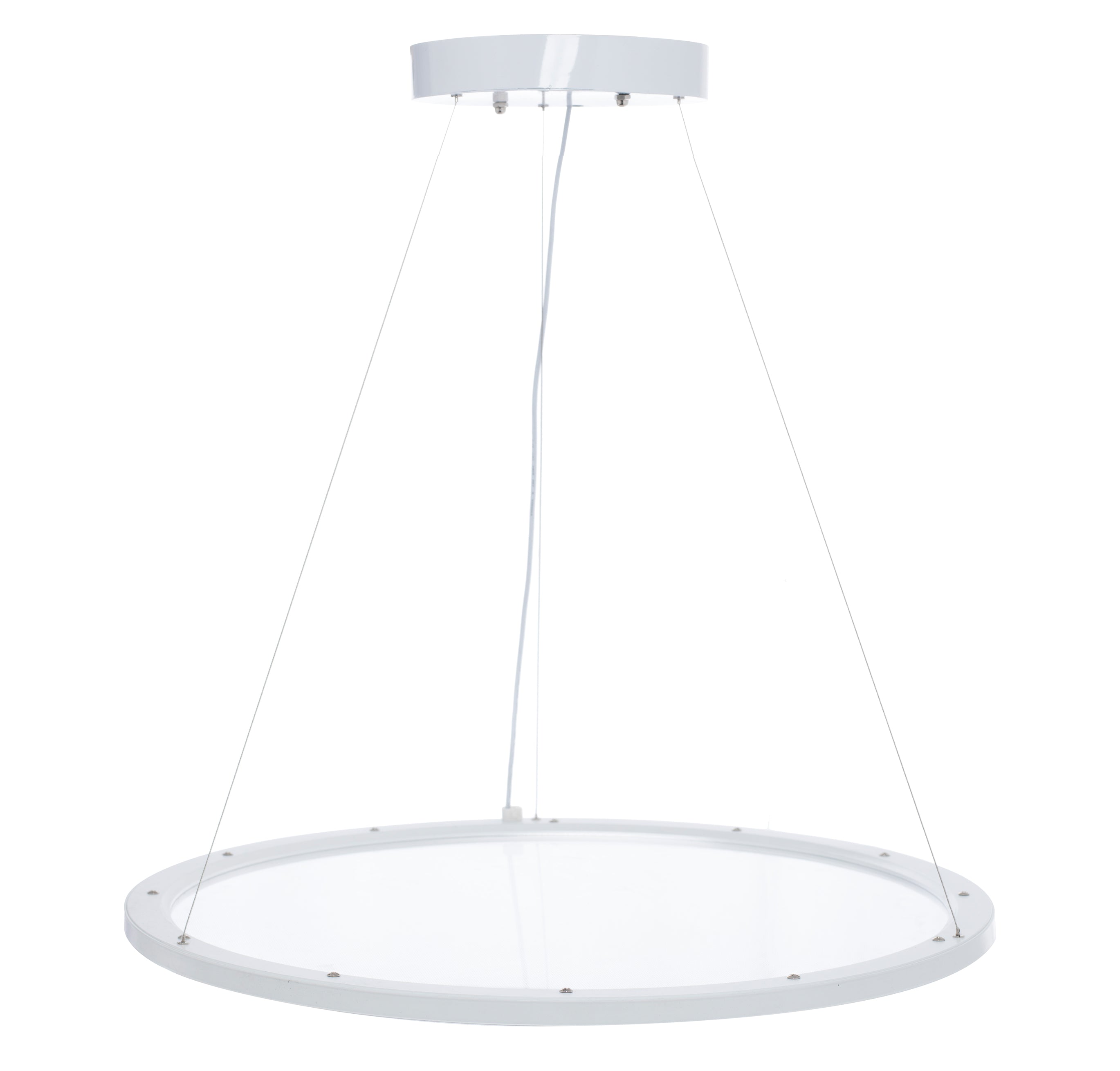 Westgate 40W, 3500K, SRPL-40W-MCT-D-40W-35K, 22" CCT-Selectable Suspended Up/Down Clear Round LED Panel Light - White