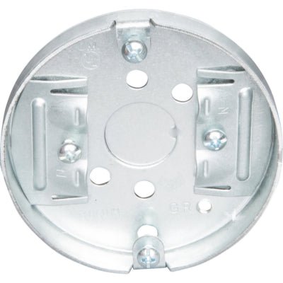 3 - 3/8" Round Metal Ceiling Pancake Box, 1/2" Deep - Sonic Electric