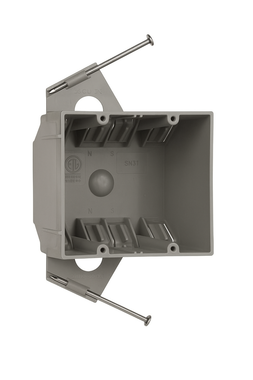 Malibu MapleBox™ P4SN-32 4" Square Switch Box - New Work, 32 Cubic