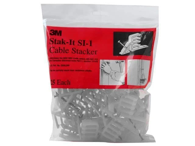 3M™ SI-1 Cable Stacker, 10/2 to 14/2 AWG Stacker Cable, White