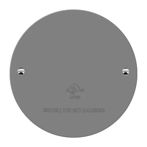 4" Round Weatherproof Blank Cover – Durable Outdoor Electrical Seal - Sonic Electric