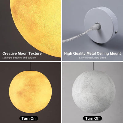Post Mount or Hanging LED Moon Light - Multiple Sizes