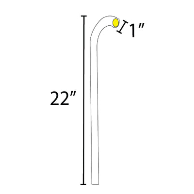 Integrated 3W Brass LED "U" Path Light