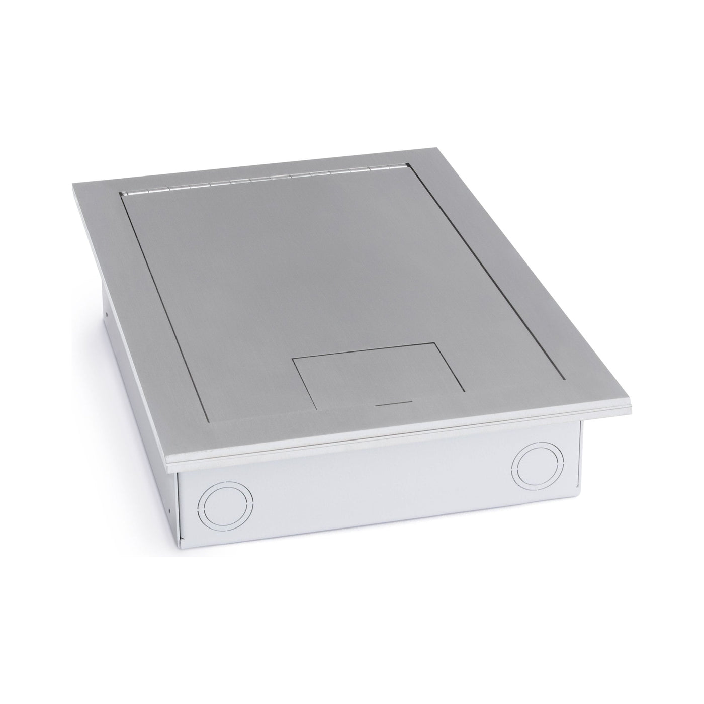 Lew Electric 4200-SS Recessed Floor Box for Concrete, Raised or Wood Floor 4 Gang-stainless