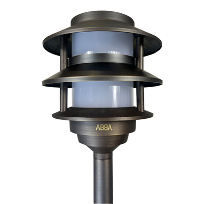 ABBA PLB22 LED 3-Tier Brass Pagoda Light
