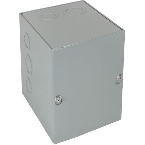 Orbit 464 Indoor NEMA Type 1 Screw Cover Enclosure With K.O. 4" X 6" X 4" - Gray