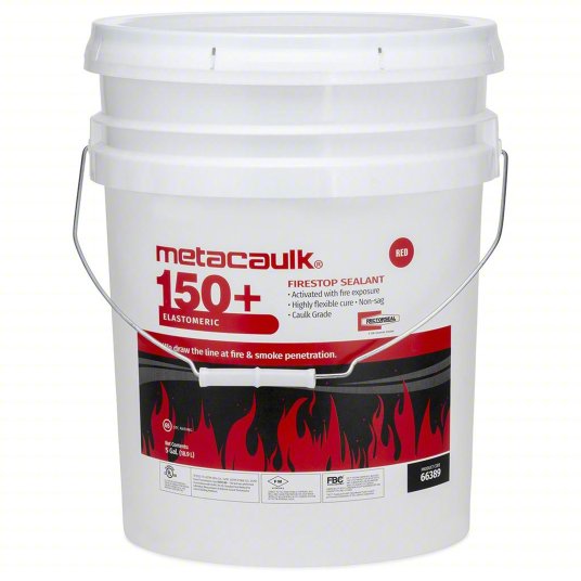 5 Gallon Fire Caulking, 150+ Rated, Up to 4 Hours