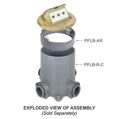 Orbit PFLB-R-C PVC Round Floor Box