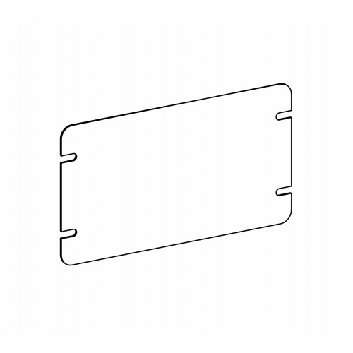 Orbit 4M3-B Flat, 3-Gang Switch Box Blank Device Cover - Galvanized