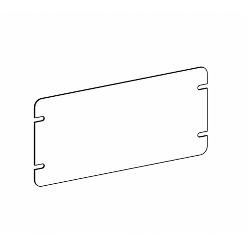 Orbit 4M4-B Flat, 4-Gang Switch Box Blank Device Cover - Galvanized