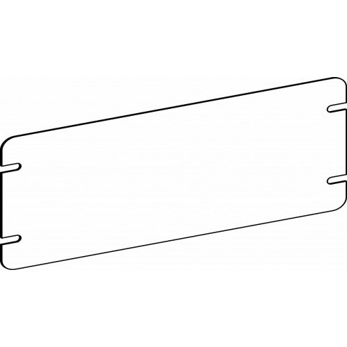 Orbit 4M6-B Flat, 6-Gang Switch Box Blank Device Cover - Galvanized