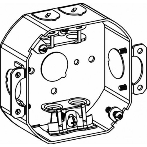 Orbit 4RB-MC-E 4" Octagon Steel MC Box 1-1/2" With Ears