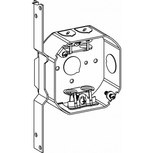 Orbit 4RB-MC-FB 4" Octagon Steel MC Box 1-1/2" With FB Bracket