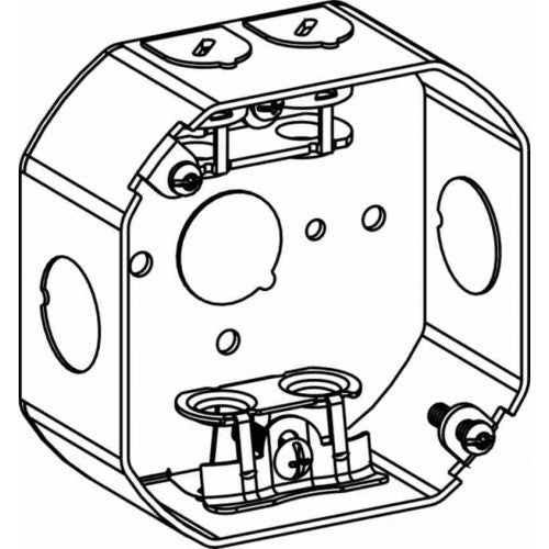 Orbit 4RB-MC 4" Octagon Steel MC Box 1-1/2" Deep