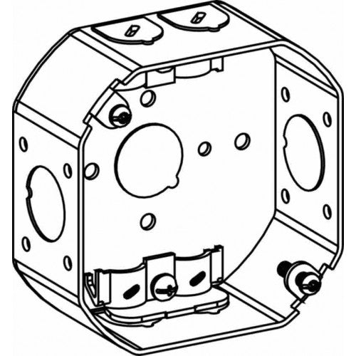 Orbit 4RB-NM 4" Octagon Steel NM Box 1-1/2" Deep