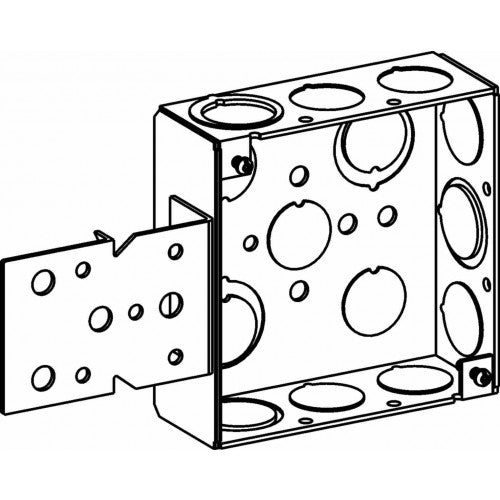 Orbit 4SB-MKO-B 4" Square Box 1-1/2" Deep With " B" Bracket MKO - Galvanized