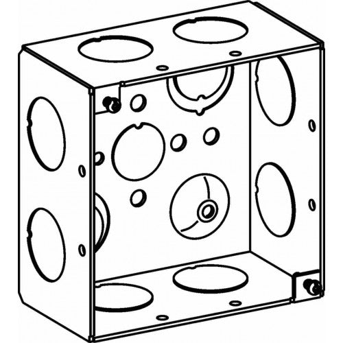 Orbit 4SDB-75 4" Square Box 2-1/8" Deep 3/4" KO - Galvanized