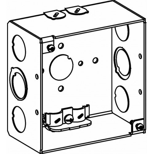 Orbit 4SDB-NM 4" Square NM Box 2-1/8" Deep - Galvanized