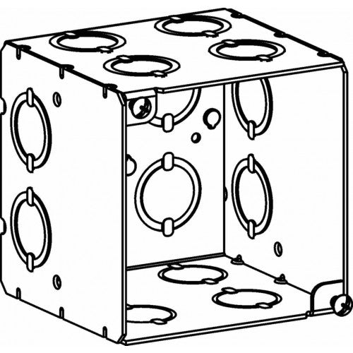 Orbit 4SEDB-CKO 4" Square Box 3-1/2" Deep - Galvanized