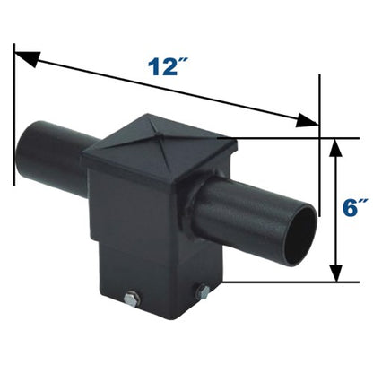 Orbit 4ST180HZ2 Horizontalontal Twin 180 Degreeree Te Non For 4" Square Pole - Bronze