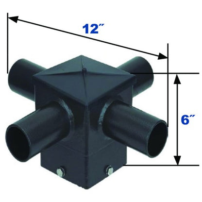 Orbit 4ST90HZ4 Horizontalontal Quad 90 Degreeree Te Non For 4" Square Pole - Bronze