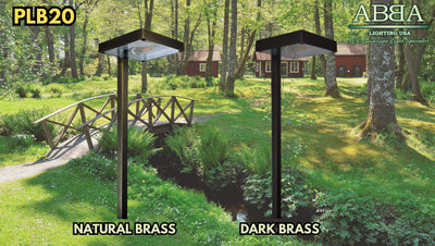ABBA LED Square Solid Brass Path Light