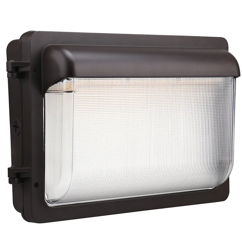 Westgate 40W, 3000K, WPFX-MD-20-40W-MCTP-P-40W-30K, Flat Wall Pack With Photocell, Glass Lens, & Vandal Screws - Dark Bronze