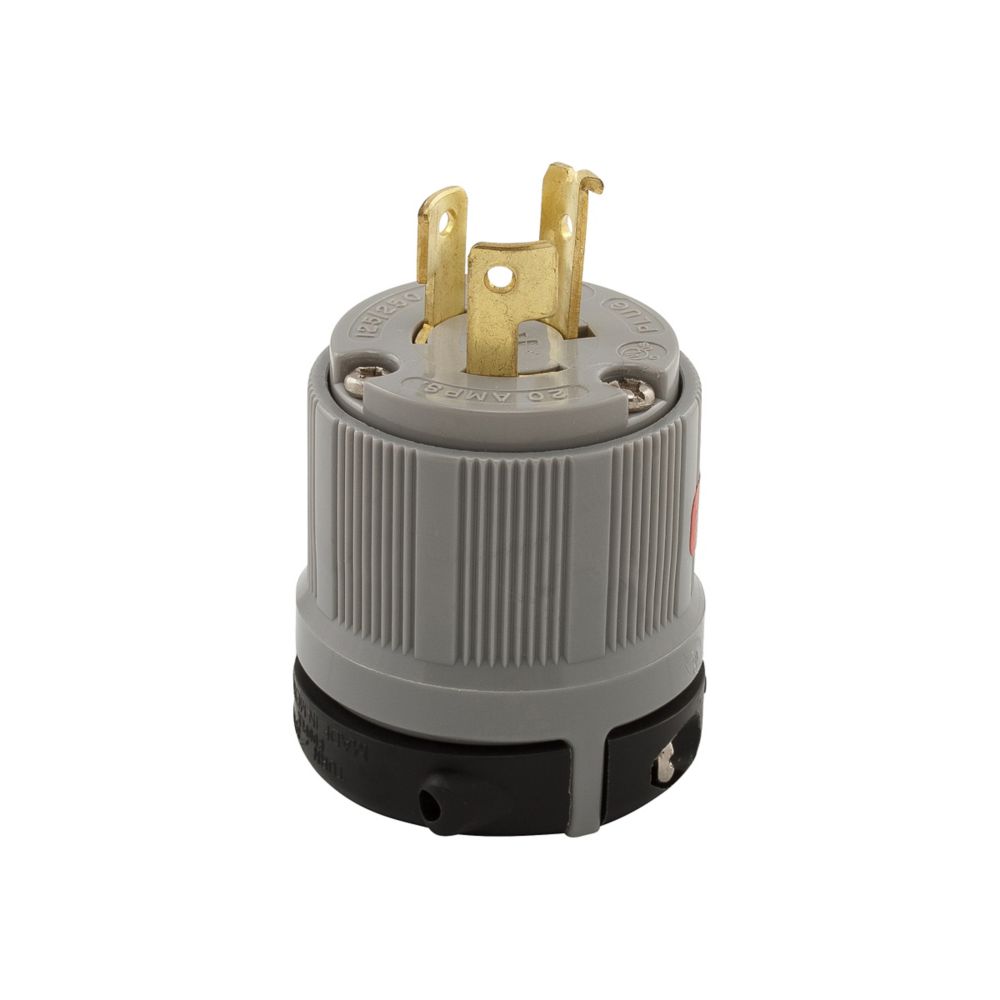 Cooper 9965C Plug 20A 125/250V 3P3W Locking Gray
