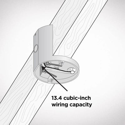 Malibu MapleBox™ CFB-1 4" Non-Metallic Saddle-type Ceiling Fan Support Box