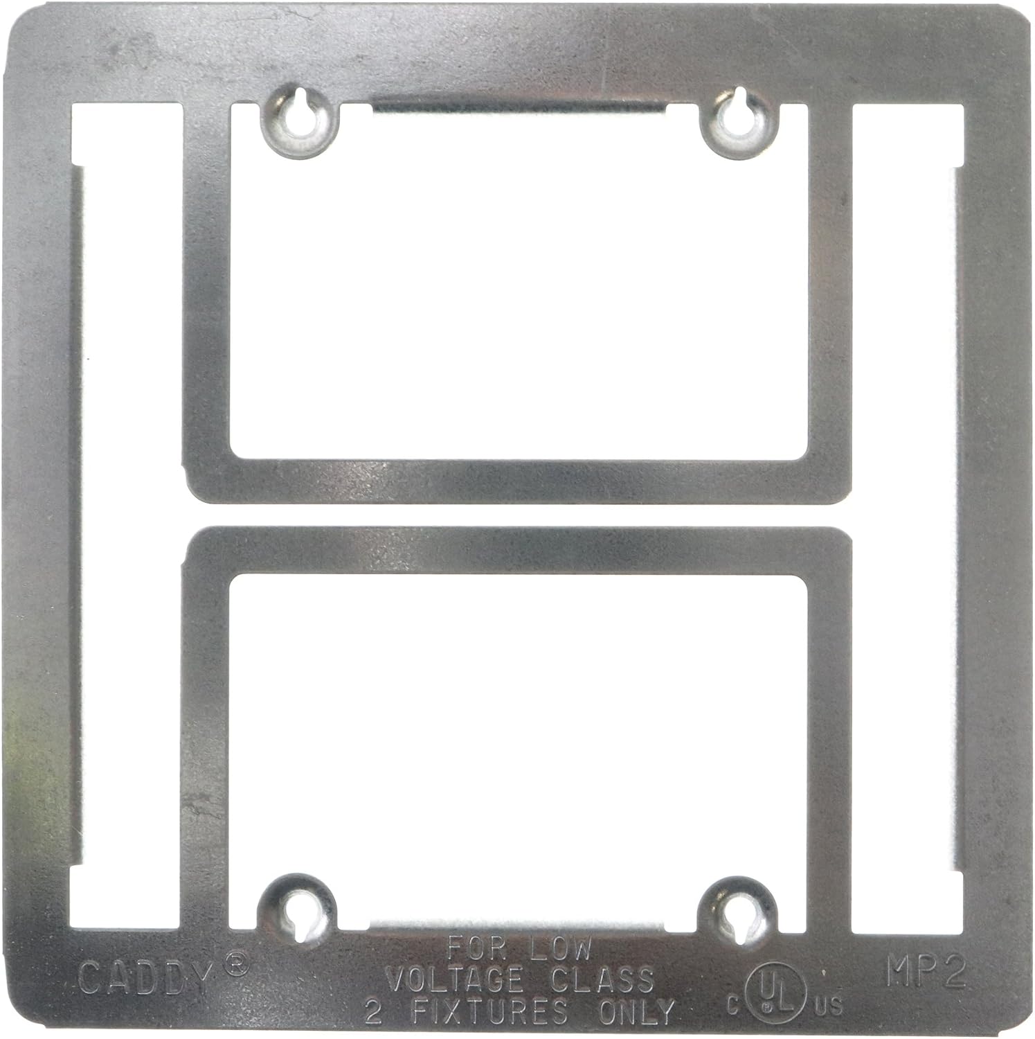 Caddy MP2 Low Voltage Mounting Bracket Plate, 2-Gang, Nail-On, (10-Pack)