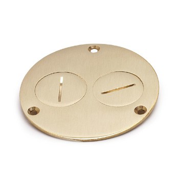 Lew Electric 523-DP 4 Brass Cover for Duplex