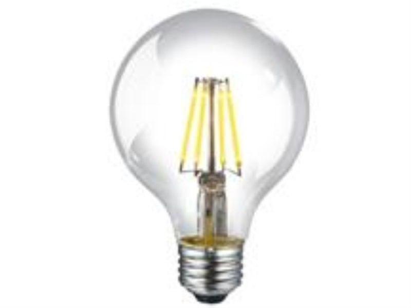 Energetic 6W 2700K G25 E26 Filament LED Bulb - Dimmable, Indoor (6 Pack)