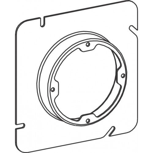 Orbit 53075X - Raised, 3/4" Square (5S) 2-Gang Device Ring