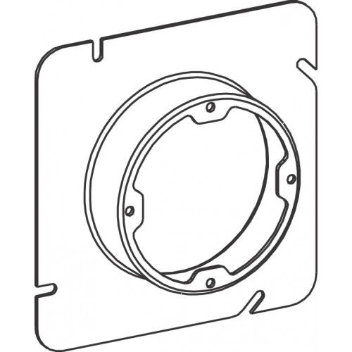 Orbit 53100X - Raised, 1" Square (5S) 1-Gang Device Ring