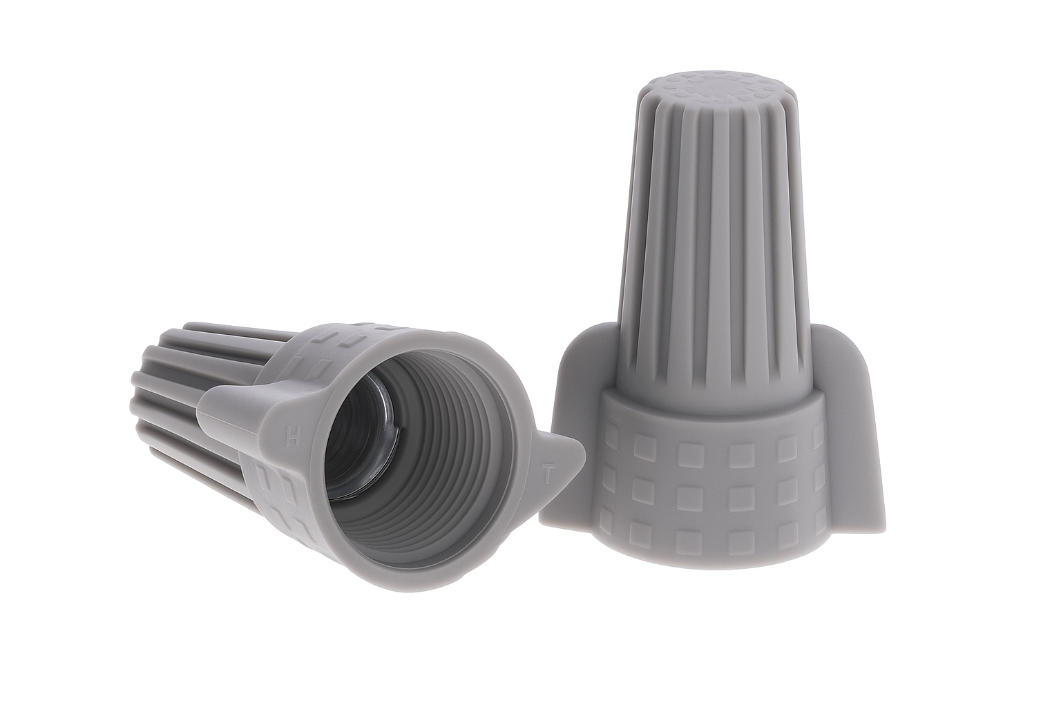 Grey Twist-On Winged Wire Connecters - 250 Pack