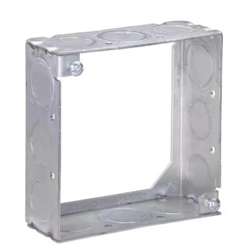 5S Extension Ring – 4 - 11/16" Square, 2 - 1/8" Deep | 42 cu in | Galvanized Steel | UL Listed - Sonic Electric