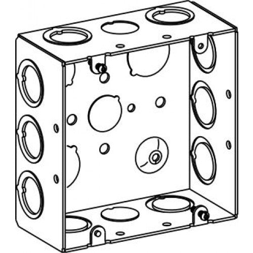 Orbit 5SDB-MKO 5 Square Box 2-1/8" Deep MKO - Galvanized