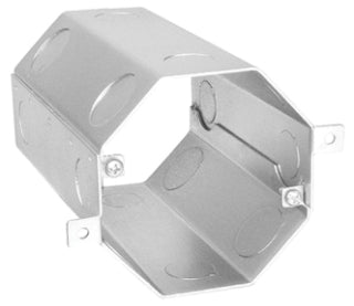6" Deep Steel Octagon Concrete Box with 1/2" & 3/4" Side Knockouts - Sonic Electric