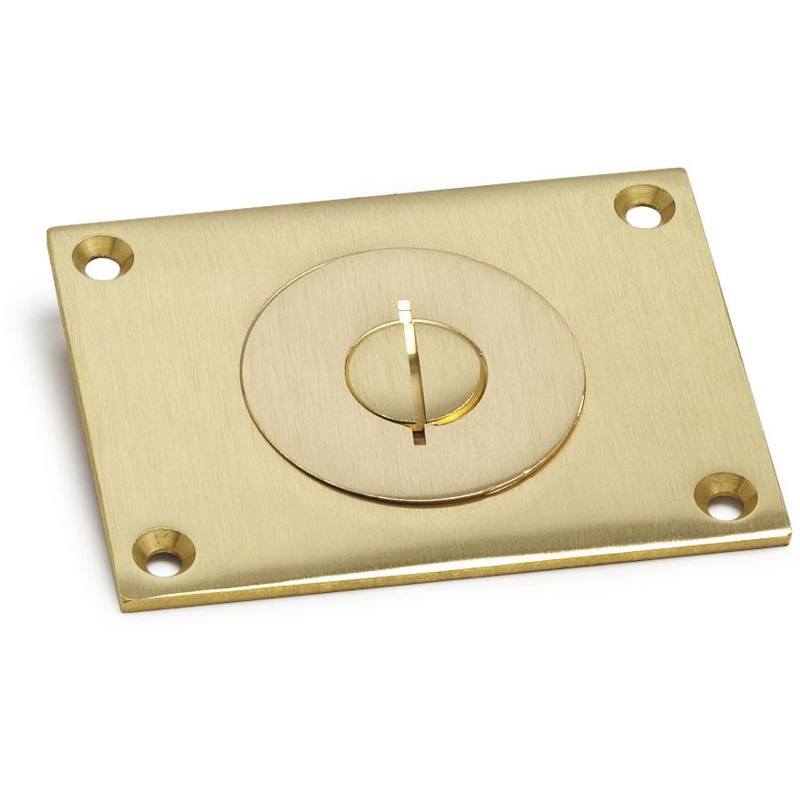 Lew Electric 6304-S Rectangular Brass Data Cover