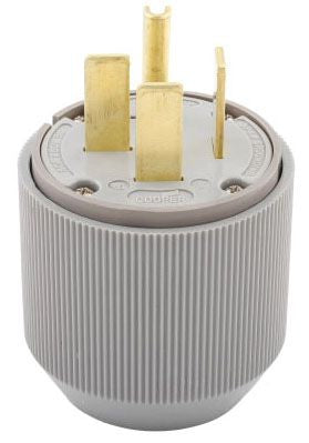 Cooper 8462N Plug 60A 250V 3Ph 3P4W Straight Gray