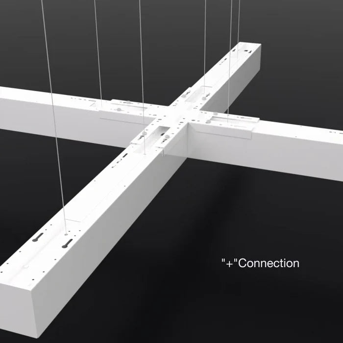 Malibu Linking Brackets for LightStream™ 2/4/8 ft. Suspended LED Linear Light - I, L, T, X Shapes, Black/White Finish