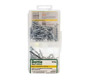 Dottie WTKSQ 3/16'' x 1-1/4'' Square Drive Pan Head Wall Twister Kit
