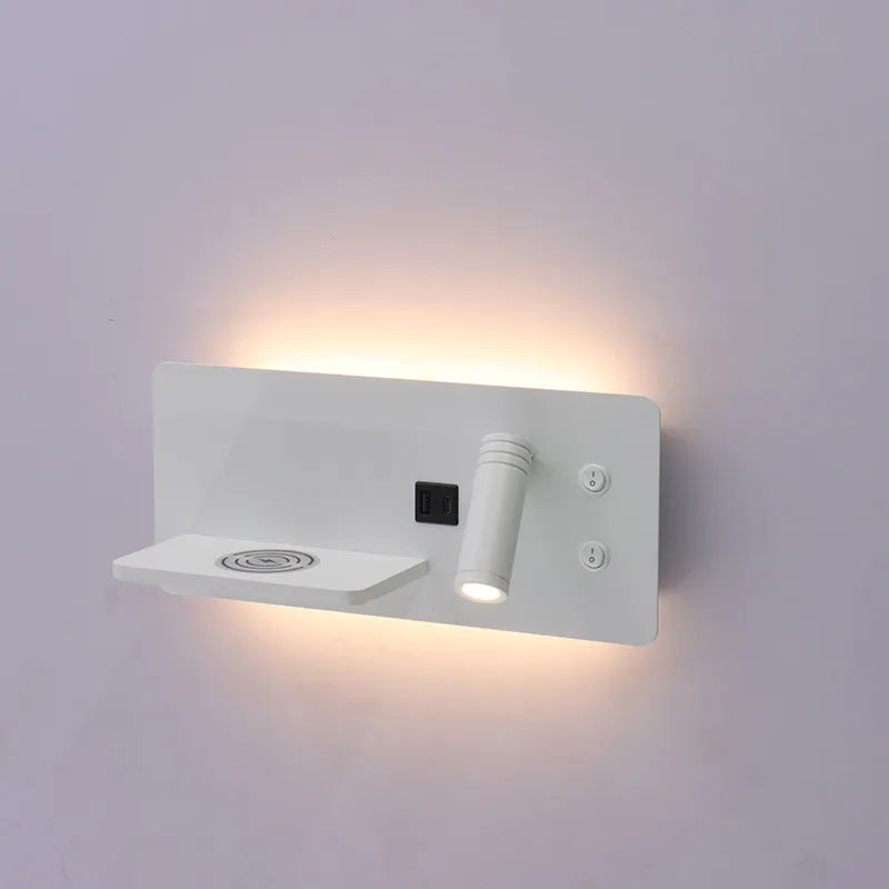 Westgate Bedside Horizontal  Reading Lamp with Backlight, 10W 3000K - Multiple Finishes