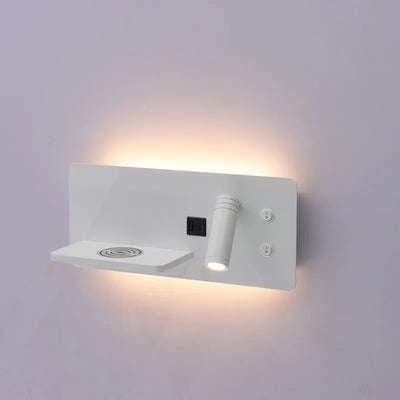 Westgate Bedside Horizontal Reading Lamp with Backlight, 10W 3000K - Multiple Finishes