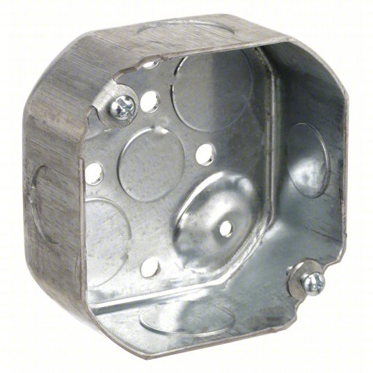 4" Metal Octagon Box 2-1/8" Deep