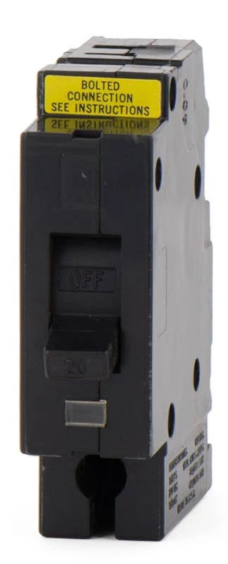 Square D EHB14020 1 Pole Circuit Breaker, Used